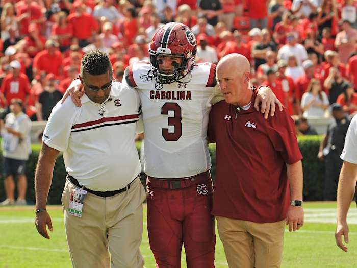 South Carolina Ryan Hilinski Georgia injury